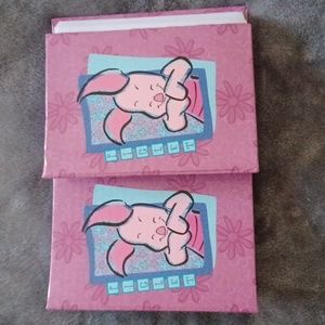 2 BRAND NEW SMALL PIGLET PHOTO ALBLUMS